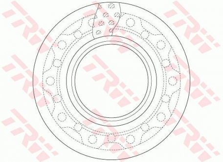 Гальмівний диск TRW DF5017S