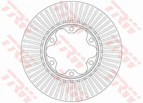 Гальмівний диск TRW DF6481 (фото 1)