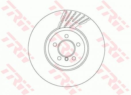Тормозной диск двухсекционный TRW DF6613S (фото 1)