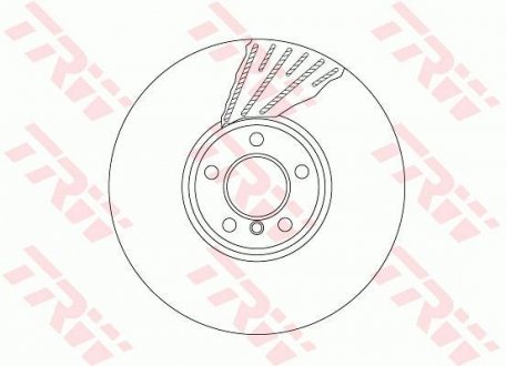 Тормозной диск двухсекционный TRW DF6622S (фото 1)