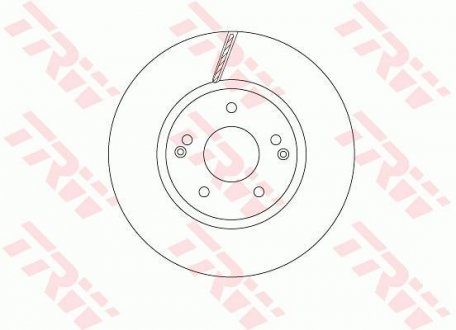 Тормозной диск TRW DF6804