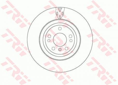 Тормозной диск TRW DF6833S (фото 1)