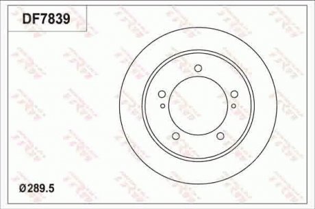 Тормозной диск TRW DF7839 (фото 1)