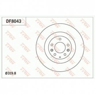 Тормозной диск TRW DF8043
