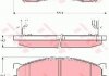 Комплект гальмівних колодок, дискове гальмо TRW GDB3245 (фото 1)