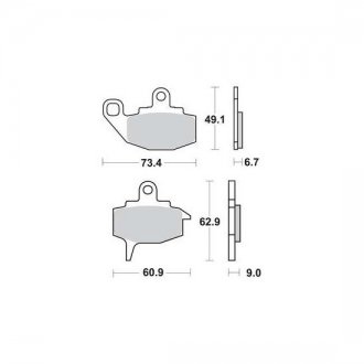 Гальмівні колодки TRW MCB573
