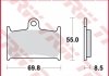 Гальмівні колодки TRW MCB595 (фото 2)