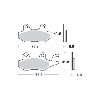 Тормозные колодки TRW MCB615