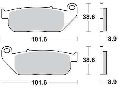 Тормозные колодки TRW MCB753SV