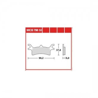 Гальмівні колодки TRW MCB798SI