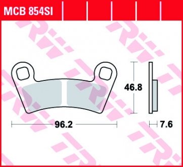 Гальмівна колодка (диск) TRW MCB854SI