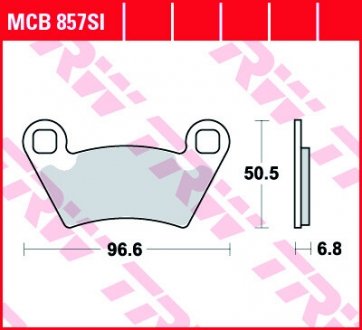 Гальмівна колодка (диск) TRW MCB857SI