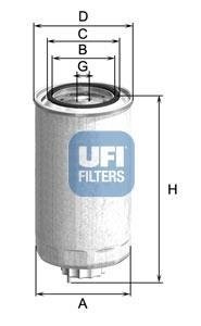 Фільтр палива UFI 2499900 (фото 1)