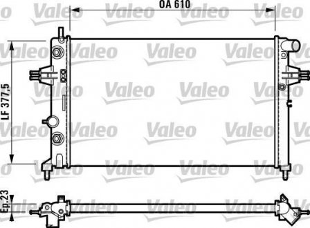 Радіатор охолоджування Valeo 732549 (фото 1)