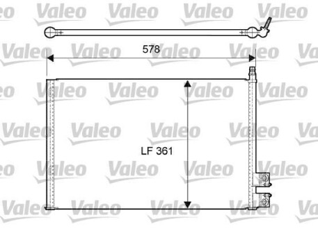 Конденсатор кондиціонера FORD FIESTA Valeo 814083 (фото 1)