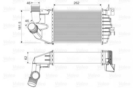 Радіатор наддуву Valeo 818556