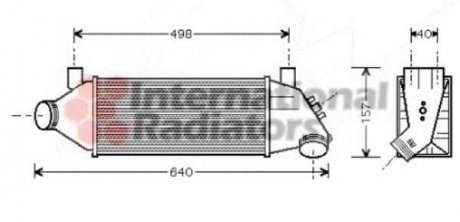 Радиатор интеркуллера Van Wezel 18004315 (фото 1)