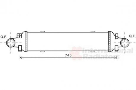 Интеркулер MERCEDES SERIE 204/ CLAS/ GLK Van Wezel 30004593