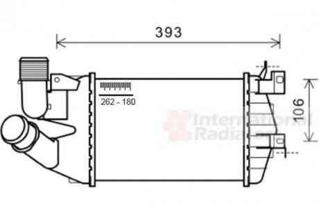 Інтеркулер OPEL ASTRA H/ OPEL ZAFIRA B Van Wezel 37004584 (фото 1)