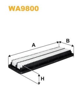 ФІЛЬТР ПОВІТРЯ WIX FILTERS WA9800