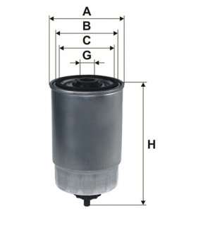 Фильтр топливный, 1.5-2.5CRDI Hyundai 00- WIX FILTERS WF8398 (фото 1)