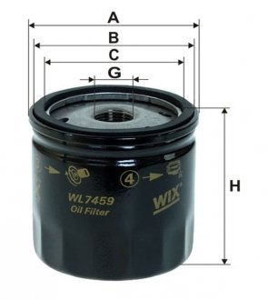 Фільтр оливи WIX FILTERS WL7459 (фото 1)