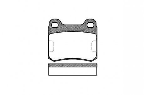 Колодки тормозные дисковые, задние, E (W124) 85-95 WOKING P0573.10