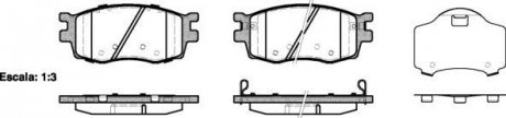 Тормозные колодки передние Hyundai Accent/Kia Rio 05- (mando) WOKING P13083.02 (фото 1)