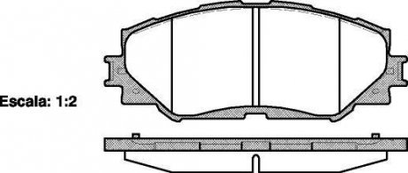 Тормозные колодки перед. Toyota RAV4 06- (139,1x56x17,5) WOKING P13323.00 (фото 1)
