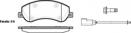 Колодки гальмівні дискові передні Ford Tourneo connect 1.8 02-13,Ford Transit WOKING P1350302 (фото 1)