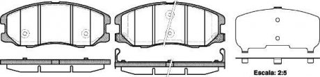 Гальмівні колодки перед. Chevrolet Captiva 06- (akebono) WOKING P1361312