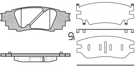 Колодки гальмівні задні дискові Lexus Rx (agl2_, ggl2_) 3.5 15- (P17363.10) WO WOKING P1736310