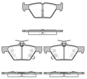Тормозные колодки задние Subaru /Outback/Legacy 14- WOKING P17383.02 (фото 1)