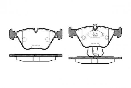 Гальмівні колодки перед. BMW 5 (E39) 2.0-3.5i 95-03 WOKING P3703.25