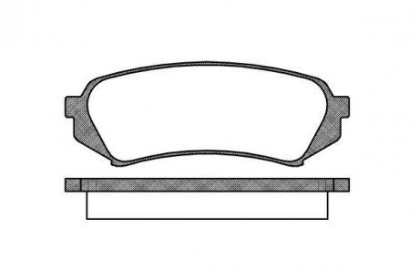 Колодки тормозные дисковые задние Lexus Rx (mhu3_, gsu3_, mcu3_) 3.0 03-08 (P606 WOKING P606300 (фото 1)
