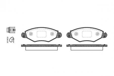Тормозные колодки перед. Peugeot 206/306 94- WOKING P7433.20 (фото 1)