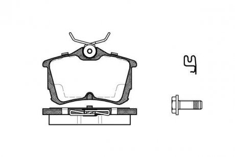 Колодки тормозные дисковые задние Honda Accord vii 2.0 03-12,Honda Accord vii 2. WOKING P795302