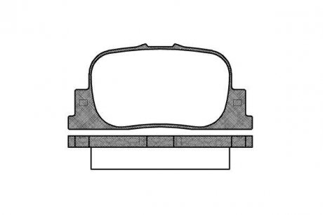 Колодки тормозные дисковые задние Geely Vision 1.5 05-,Lifan Solano 1.5 08- (P90 WOKING P901300 (фото 1)