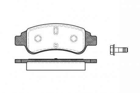 Колодки тормозные дисковые передние, PEUGEOT/CITROEN, 01- WOKING P9403.30 (фото 1)