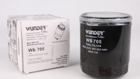 Фільтр паливний WUNDER FILTER WB 705