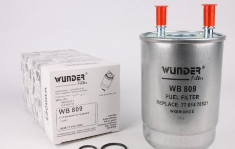 Фільтр паливний WUNDER FILTER WB 809 (фото 1)