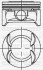 Поршень с кольцами і пальцем (размер отв. 79 / STD) OPEL ASTRA J 1.6 (4цл.) (A16XER) YENMAK 31-04231-000 (фото 1)