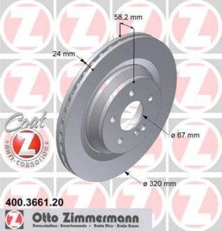 Тормозные диски ZIMMERMANN 400366120