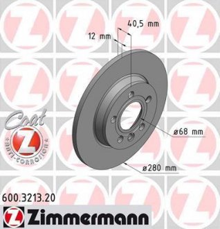 Тормозные диски ZIMMERMANN 600321320